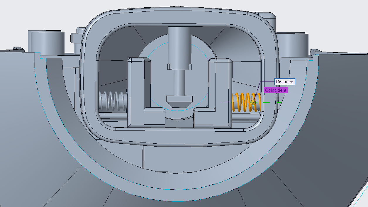 Horizontal and vertical Springs